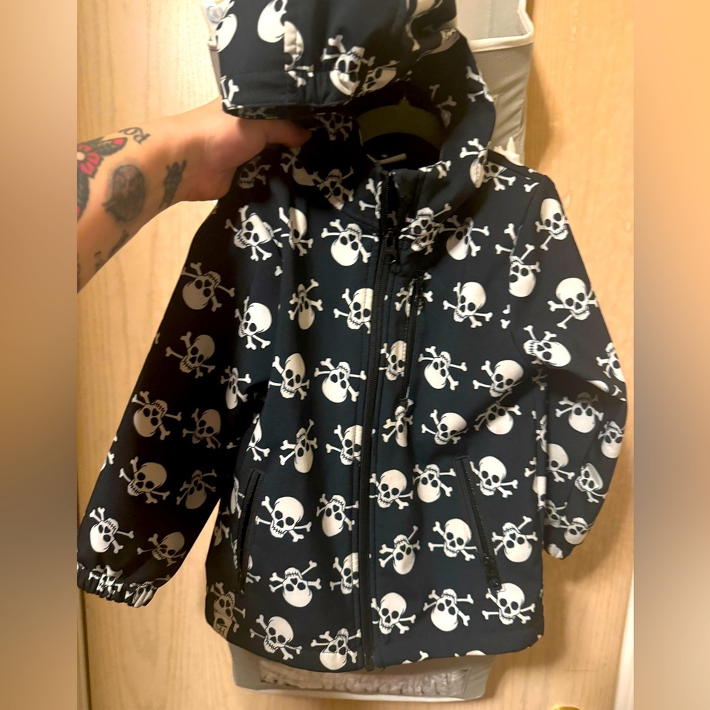 George Hats Skeleton Rain Jacket size 4-5 year